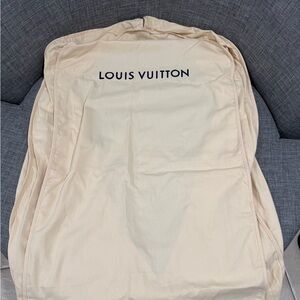 Louis Vuitton Cream and Blue Garment Cover
